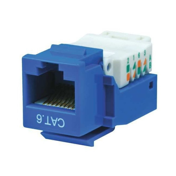 Monoprice Datacom Jack,Cat6,Tooless,Blue 1040