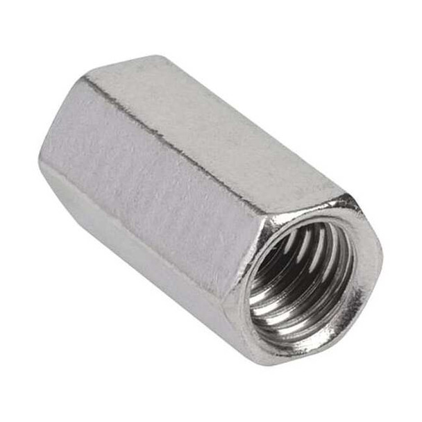 Calbrite Rod Coupling, 1/2 in, Threaded, 316 Stainless Steel, Plain S60500RC00