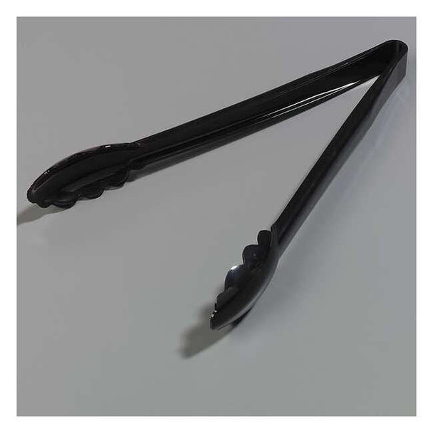 Carlisle Foodservice Utility Tong,Black,11.75 In,PK12 471203