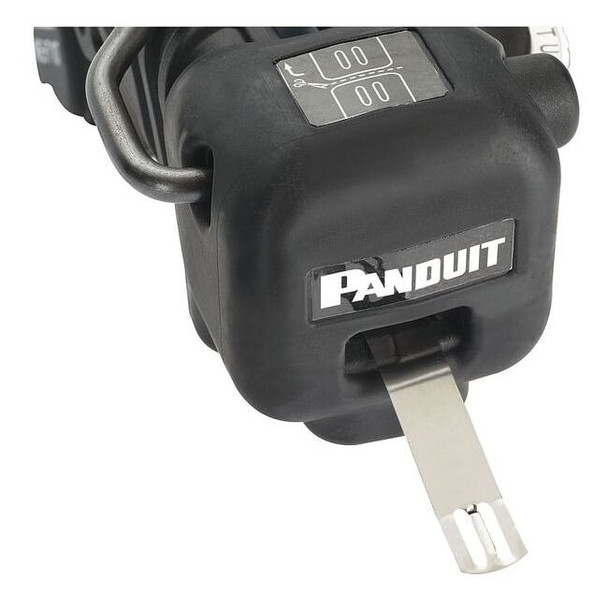 Panduit Embosser Label Tape, Aluminum, 16 ft H x 1/2 in W, Natural, 10 PK META-X