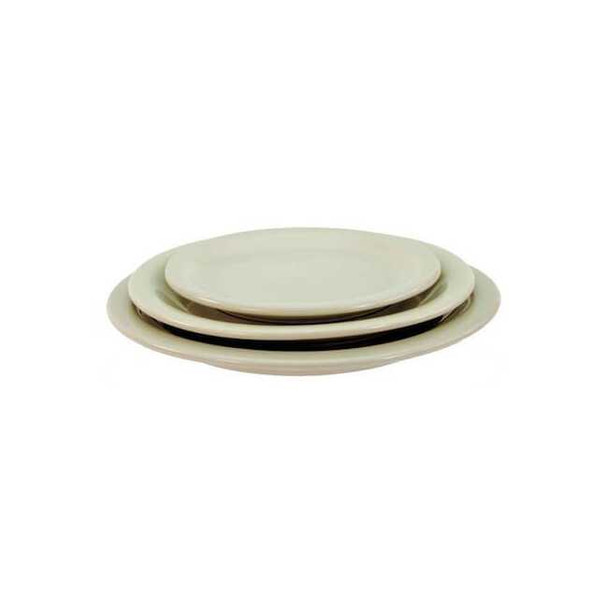 Crestware Plate, 5-1/2", Ceramic Bone White PK36 CM41