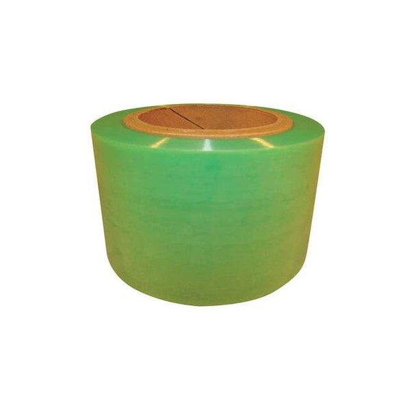 Stretch Wrap, 3" W x 1000 ft. L, 80 ga, Cast Style, Light Green, Standard Duty