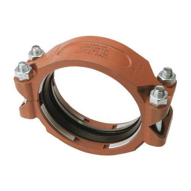 Gruvlok Coupling Coupling, 4" Pipe, Grooved, Ductile Iron, Class 150 0390007409