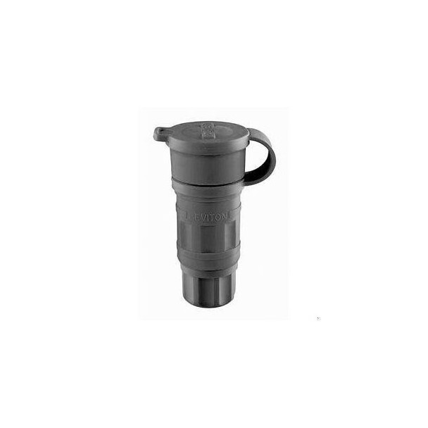 Leviton Straight Blade Connector, 15 A, Black 15W47-B