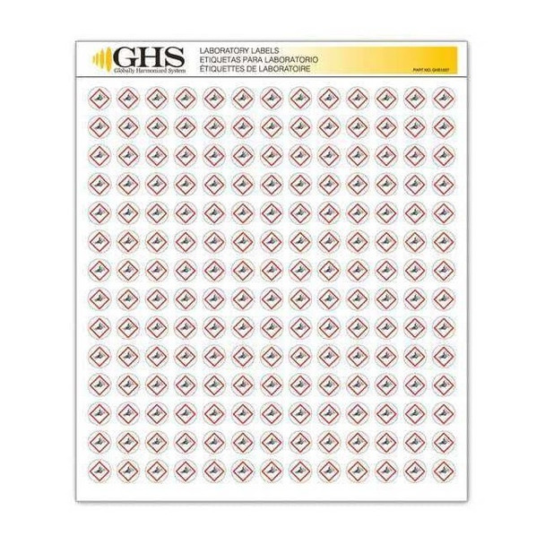 Ghs Safety GHSLabel,1/2inH,1/2inW,Paper,PK1820 GHS1227