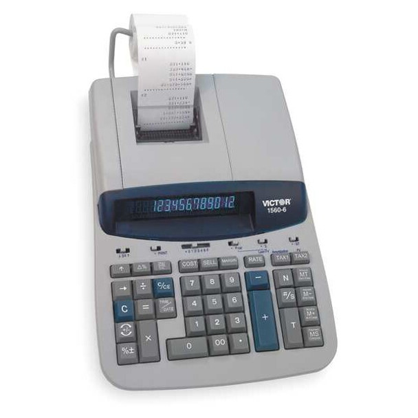Victor Technology Finance Desktop Calculator,LCD,12 Digits 1560-6