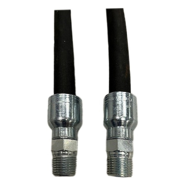 Aeroquip Wire Braided Hydraulic Hose Assembly EC215-04-4MP-4MP-12 Aeroquip Wire Braided Hydraulic Hose Assembly EC215-04-4MP-4MP-12