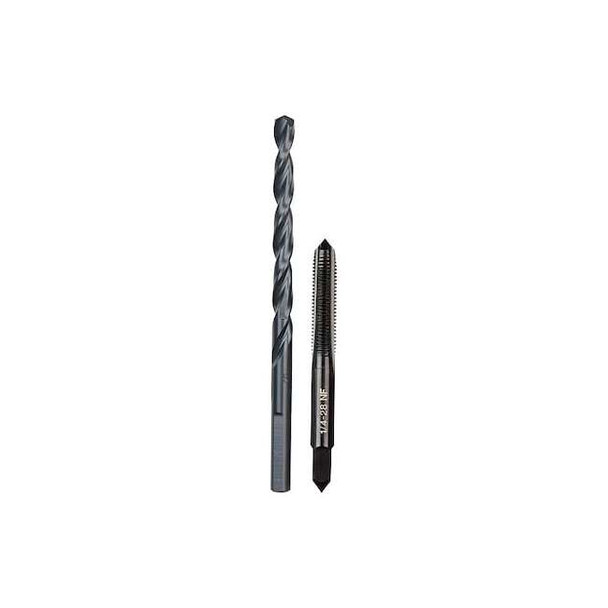 Milwaukee Tool 1/4"-28 NF Straight Flute Plug Tap & No. 3 Drill Bit 49-57-5538