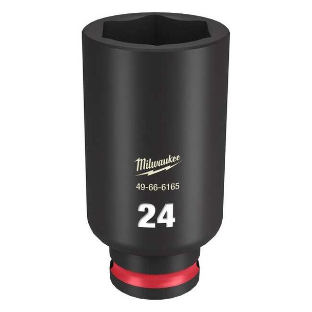 24mm SHOCKWAVE Impact Duty 3/8 in. Drive Deep Well 6 Point Impact Socket