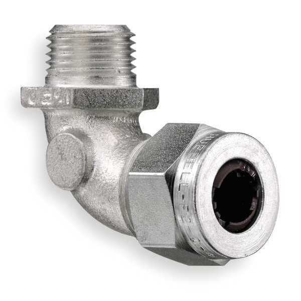 Hubbell Wiring Device-Kellems Liquid Tight Connector,1/2in.,90 deg,Brn NHC1024ZP