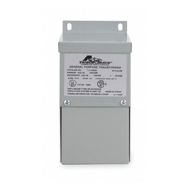 Low Voltage Distribution Transformer, 1.5 kVA, NEMA 3R, 120/240V AC, 240/480V AC