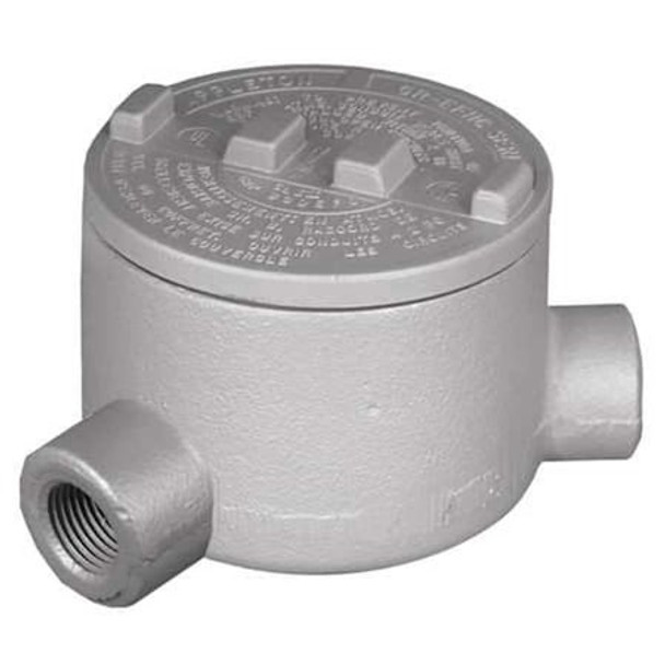 Appleton Electric Conduit Outlet Body,Alum,Trd Sz 1/2in GRN50-A Appleton Electric Conduit Outlet Body,Alum,Trd Sz 1/2in GRN50-A