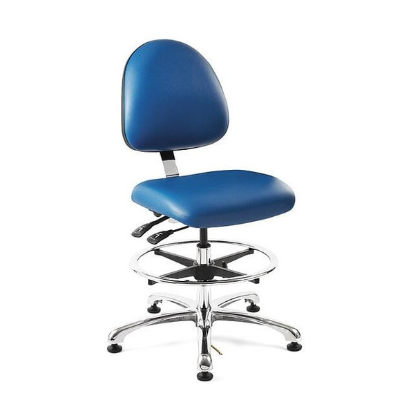 Bevco Vinyl Task Chair, 23" to 33", Royal Blue 9551M-E-BLV