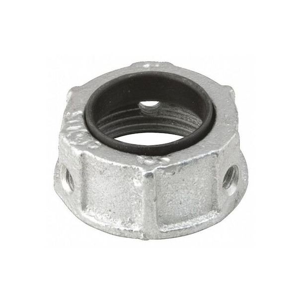 Raco IMC Bushing, 1 in, Threaded, Iron, Zinc Plated, Gray 1134