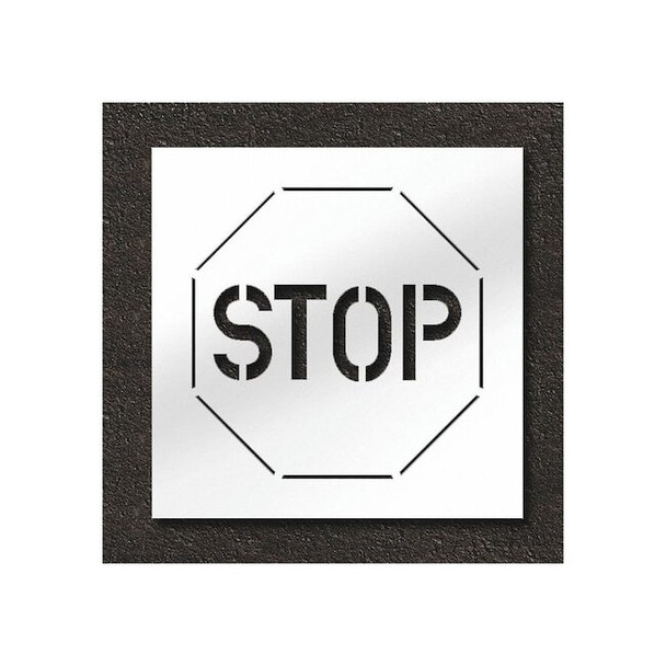 Rae Pavement Stencil,Stop, STL-108-12401 STL-108-12401