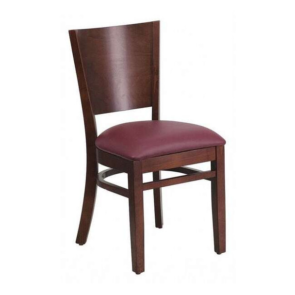 Lacey Restaurant Chair, Wood Back, 17-1/4 in W 20-1/2" L 33-1/2" H