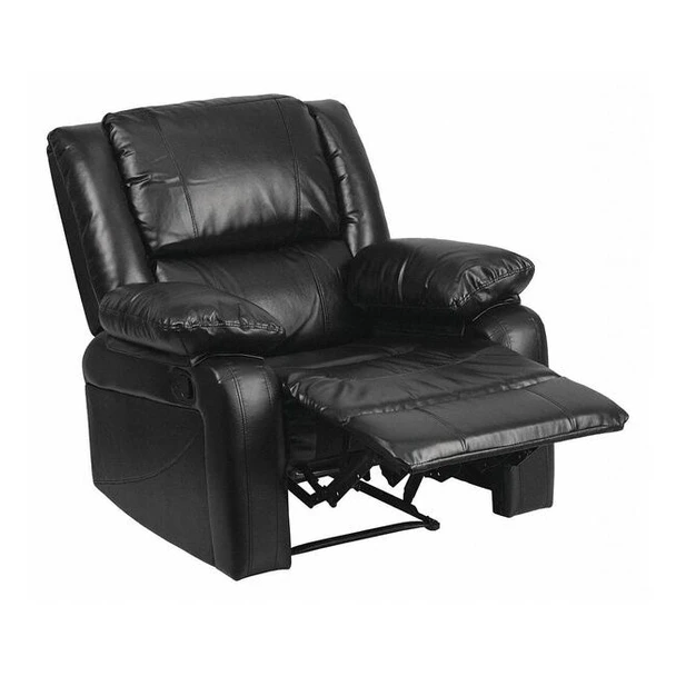 Recliner, 31" to 64" x 26" to 36", Upholstery Color: Black