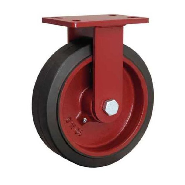 Hamilton Plte Caster,Rgd,Rubber,10 in.,790 lb. R-FM-10RB