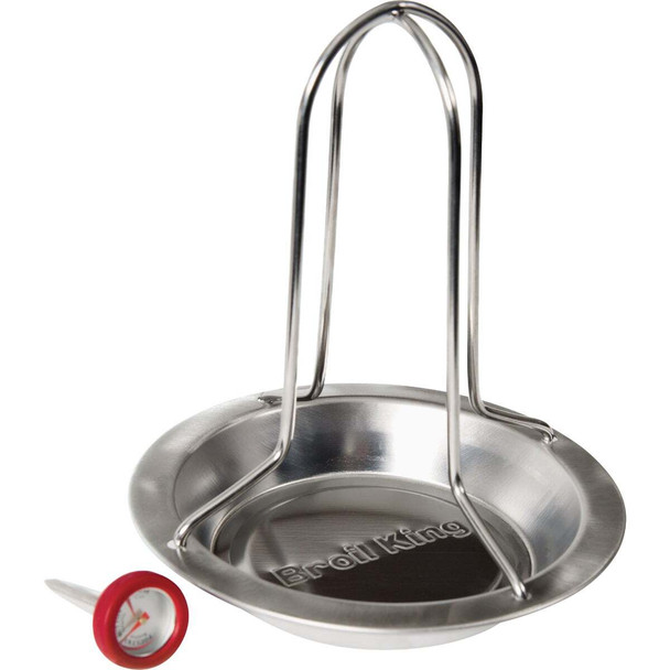 Broil King Stainless Steel Beer Can Chicken Roaster 69132