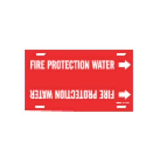 Brady Pipe Mrkr,Fire Protection Water,8to9-7/8 4060-G