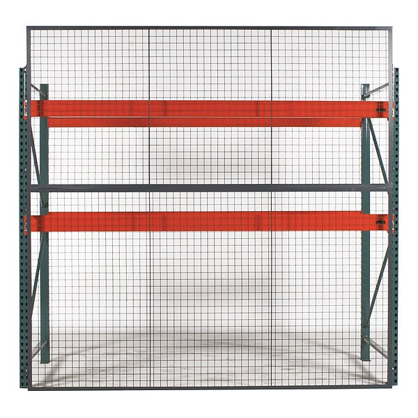 Wirecrafters Back Panel,144inW,Gray,2in BaseD BACK125