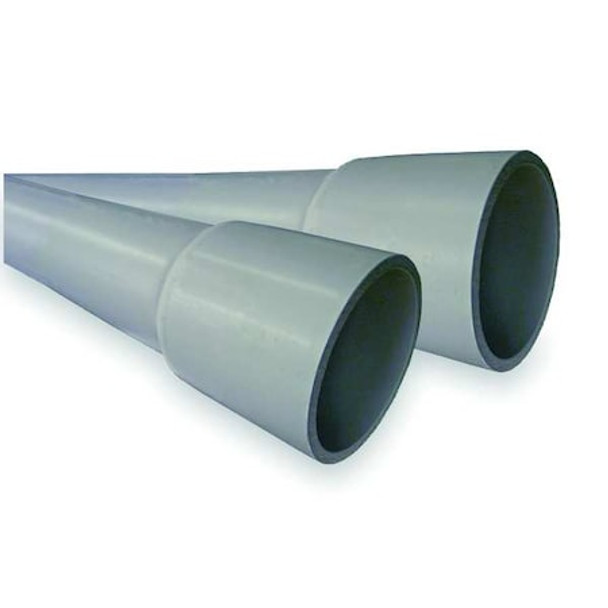 Non-Metallic Conduit, Schedule 80, 1-1/4 in Trade Size, 10 ft, PVC