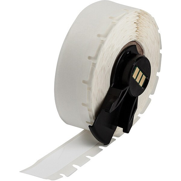 Brady ContinuousLabelStock,White,Gloss,1/2inW M6C-500-483