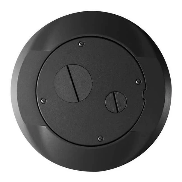 Floor Sub-Plate, Floor Box Type, 1 Gang, Aluminum, Furniture Feed Cover Type