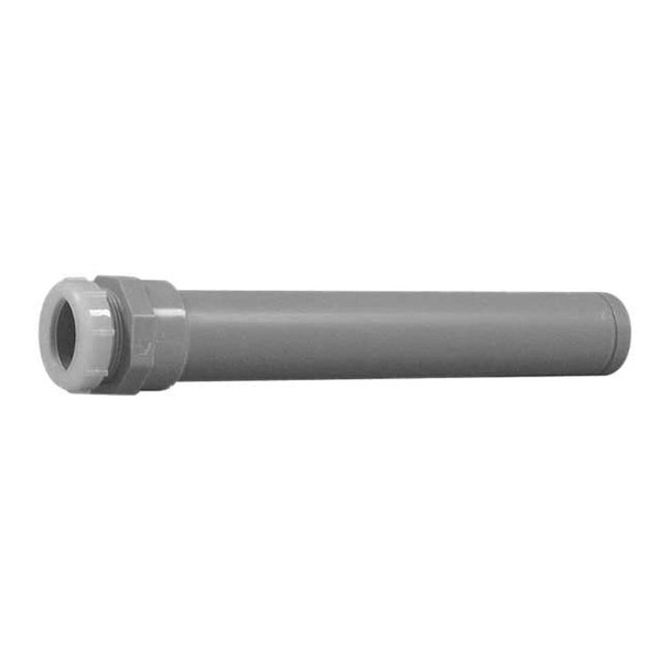 Long Slip Joint Adapter, Polypropylene, 1-1/2", Schedule 40, 80 psi Max Pressure