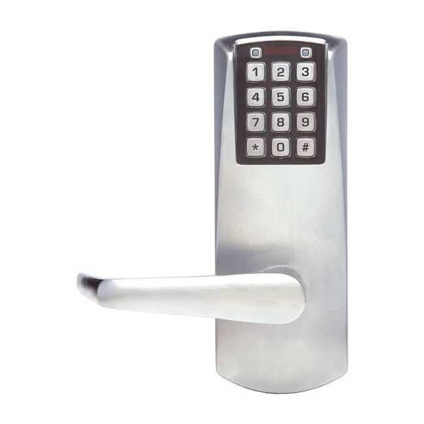 E-Plex Electronic Lock,Satin Chrome,12 Button E2066LL62641