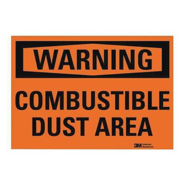 Warning Sign, 10 in H, 14 in W,Horizontal Rectangle, English, U6-1043-RD_14X10