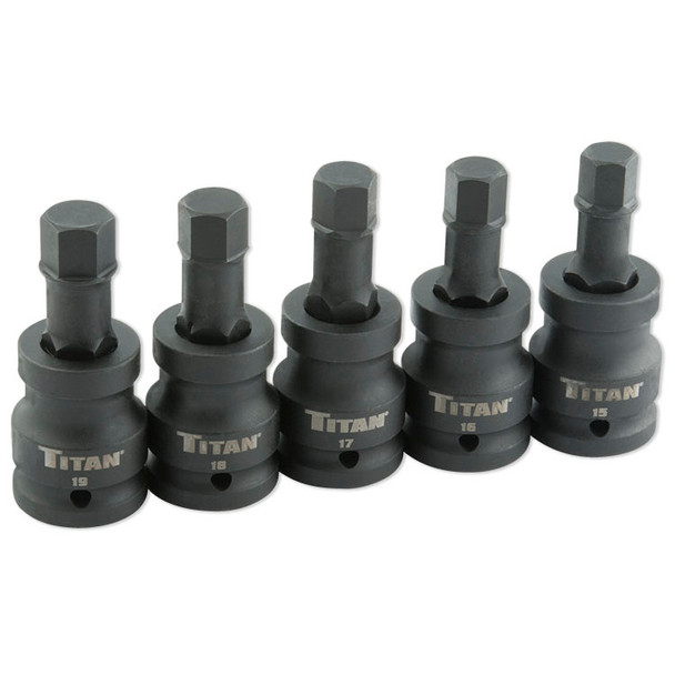 5Pc 3/4"Dr Mm Hex Imp Bit Set 44505