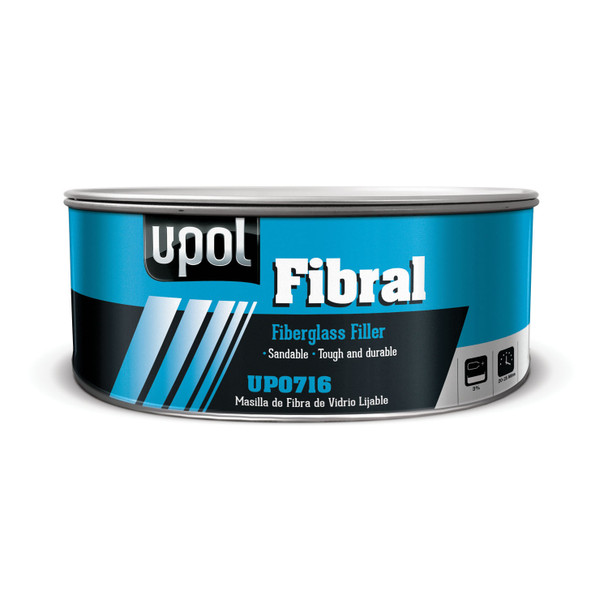 FIBRAL Fiberglass Filler, Pale Yellow, 30oz UP0716