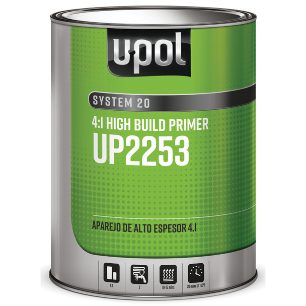 4:1 High Build Primer, Gray, 128oz UP2253