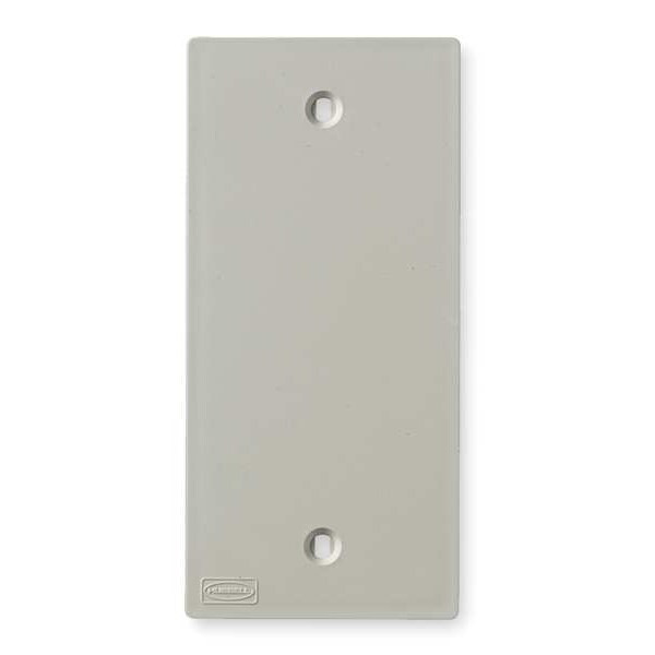 Hubbell 1 Gang Low Profile Blank KP Faceplate - 1-gang - Office White