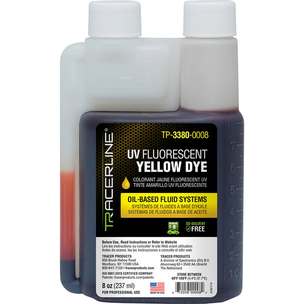 Yellow Fluorescent Dye for Petroleum- & Synthetic- Based Fluid Systems, 8 oz. TP-3380-0008