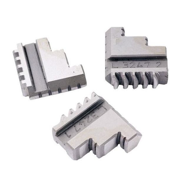 3 Piece Steel Internal Hard Jaw Set For 8" 3-Jaw K11 200 Lathe Chuck