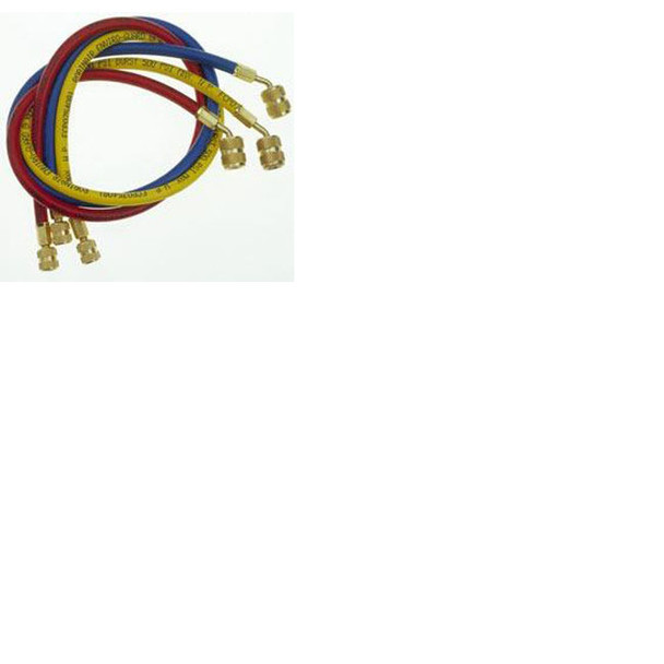 3 pc. Set of 1/4” x 72” Charging Hoses with Quick Seal Fittings - R-12 39072A