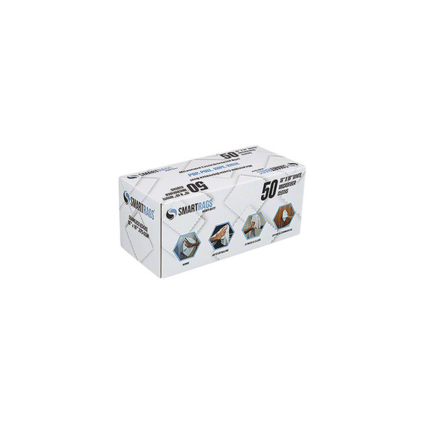 Smart Rags Microfiber Cloths 16INX16IN White 50/Box M930W