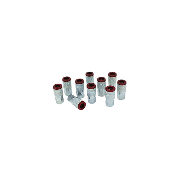 ColorFit Couplers, M-style Red, 1/4" NPT Female, Box of 10 715MC