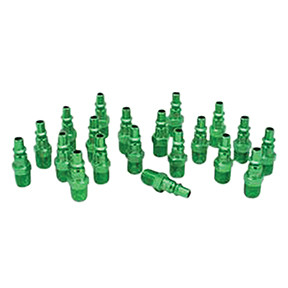 ColorFit Plugs, A-style Green, 1/4" NPT Male, Box of 20 777AC-20