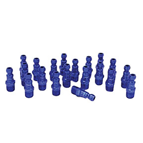 ColorFit Plugs, T-style Blue, 1/4" NPT Male, Box of 20 783TC-20
