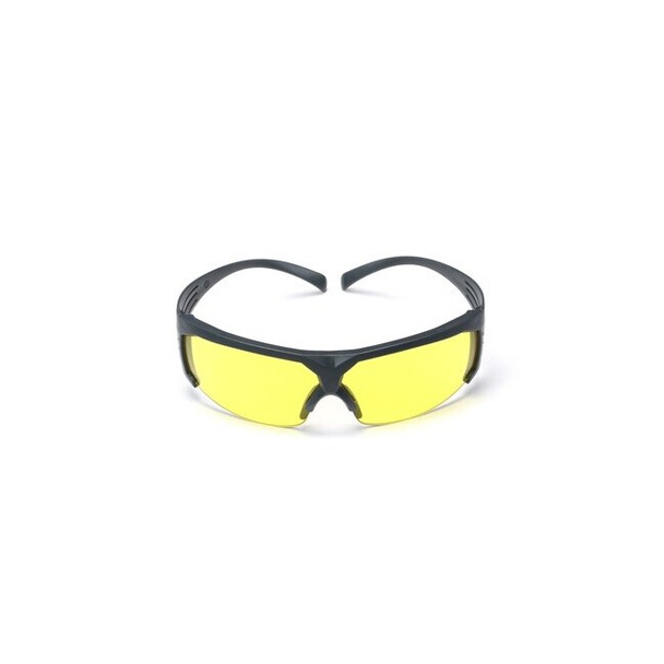 SecureFit 600, Safety Glasses, Anti-Fog, Amber Lens, Gray Frame, Half-Frame