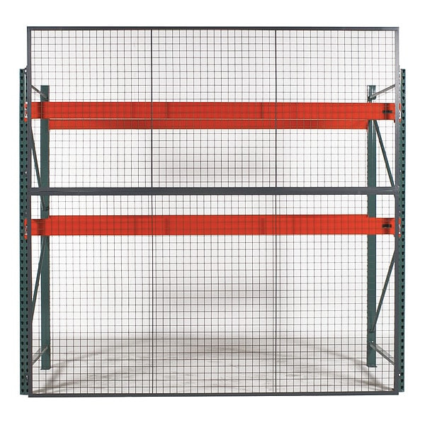 Wirecrafters Back Panel,120inW,Gray,2in BaseD BACK104