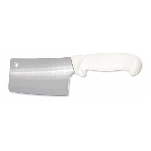 Crestware Cleaver,Straight,6 in. L,White KN60