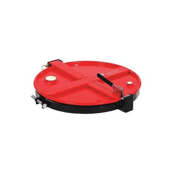 Pig Drum Lid,Steel,4-3/8 in. H,Red DRM1065-RD