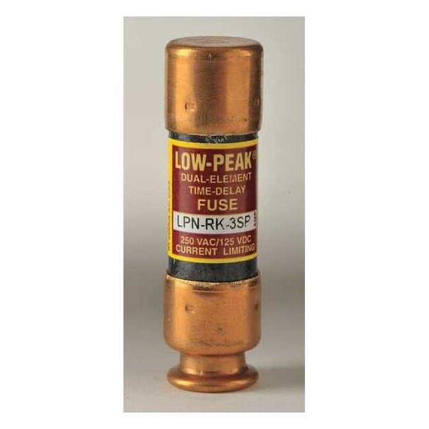UL Class Fuse, RK1 Class, Time-Delay, 3A, 250V AC, Non-Indicating