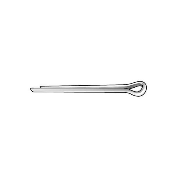 Extended Prong Cotter Pin, 3/8 in Dia, 5 in L, 316 Stainless Steel, 2 PK