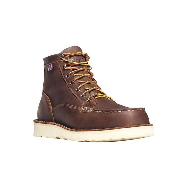 Danner Men's 6-Inch Work Boot, 15 D, Steel Toe, 6 in H, Brown, 15564 15564