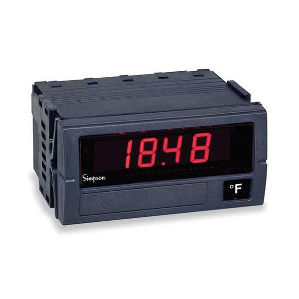 Simpson Electric Digital Panel Meter,Temperature F45-1-80-0-F